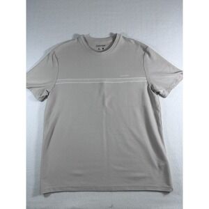 Calvin Klein Men's L T-Shirt Tan Quick Dry Wicking Performance Active Crew Neck
